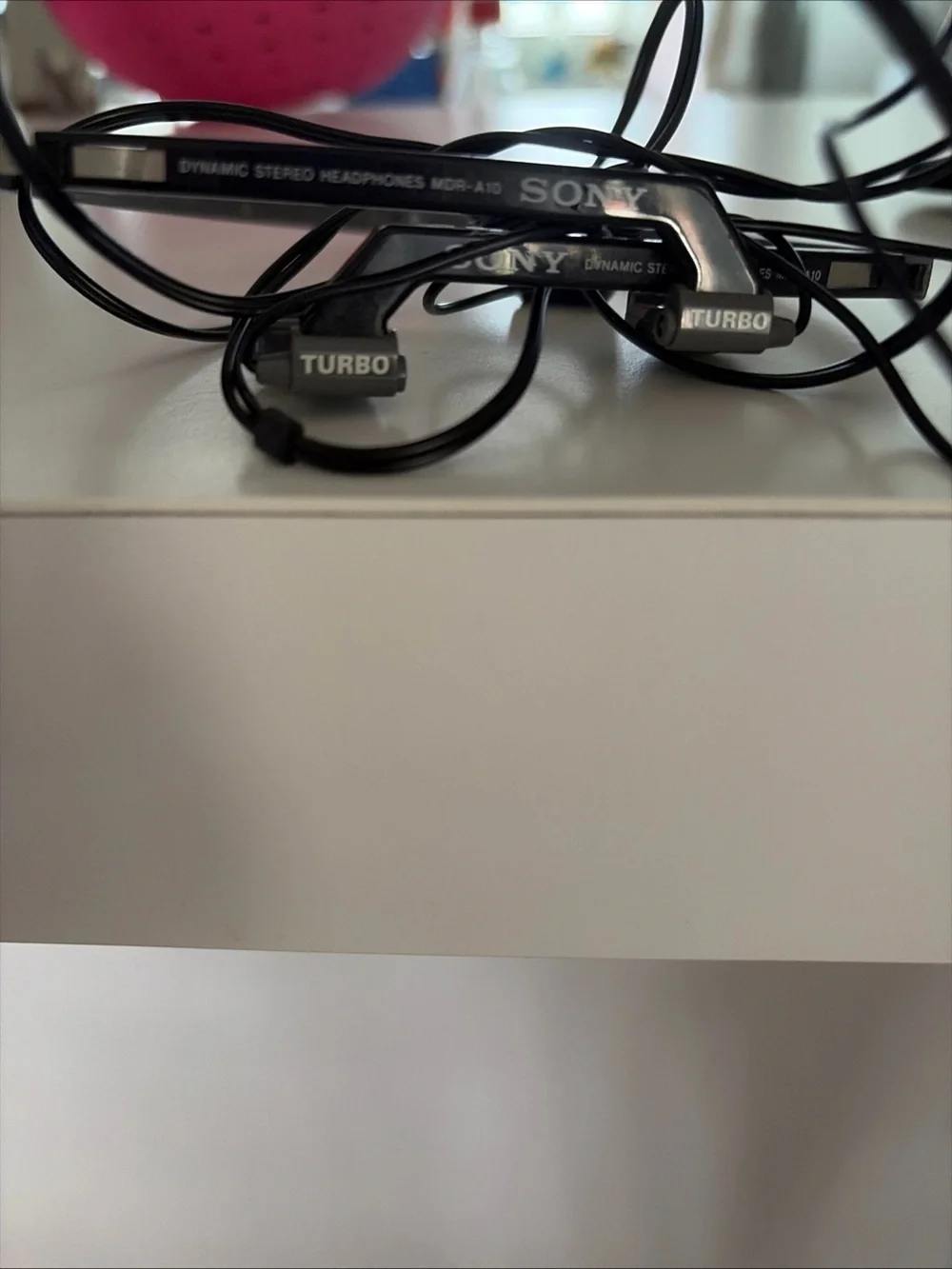 Vintage Sony Black and Gray MDR-A10 Wired turbo Earphones